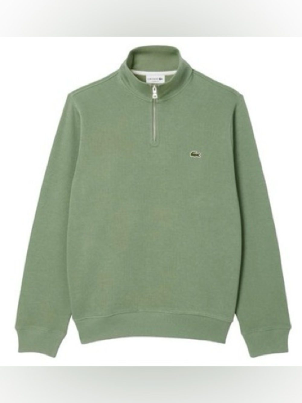 Lacoste Men’s Olive Green Half-Zip Pullover